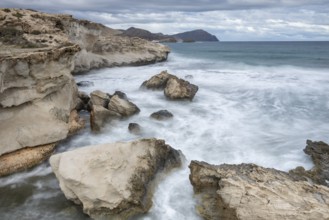 Playa Los Escullos, Cabo de Gata, Los Escullos, Playa del Arco, El Arco beach, Cabo de Gata-Nijar