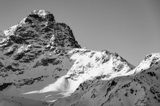Mountain peak Piz Kesch, Albula Alps, Rhaetian Alps, Grisons, Eastern Switzerland, Switzerland,