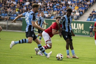 Football: Waldhof Mannheim against RWD Molenbeek Belgium in Mannheim (preparation match for the
