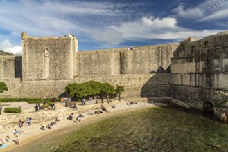 Bokar Fortress and Kolorina Bay in Dubrovnik, Croatia, Europe