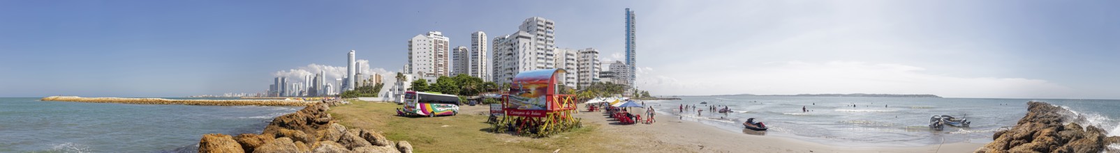 Skyline, New Town, Cartagena, Colombia, South America