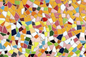 Detail of the Kuhna Wall on the banks of the Rhine, art, tiles, Old Town, Düsseldorf, North