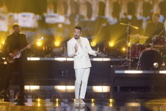 Giovanni Zarella at the Beatrice Egli Show in Studio Berlin Adlershof on 08.04.2025. The broadcast