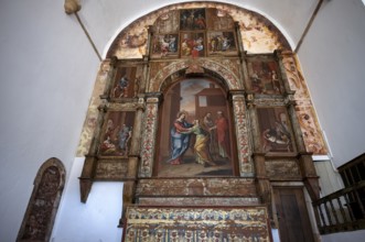 Interior view, church Igreja da Misericórdia de Silves, altar, Silves, Algarve, Portugal, Europe