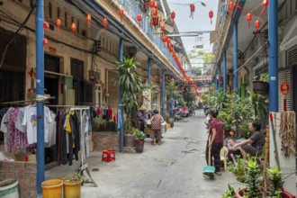 Hao Si Phuong Alley, Saigon Chinatown, Cho Lon, Ho Chi Minh City, Vietnam, Asia