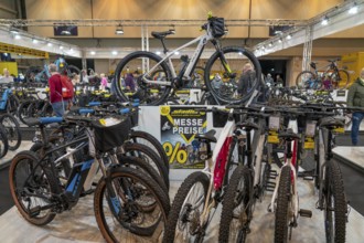 Fahrrad Essen, public fair in the halls of Messe Essen, dealers and manufacturers show everything