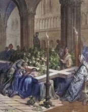 The Discovery of the True Cross, Historical, digitally restored reproduction from a 19th century