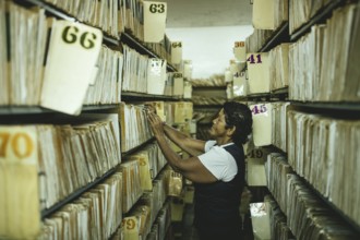 Administrative assistant in the archives of a psychiatric clinic, Lidice district, Caracas,