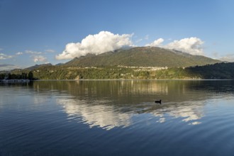 Lake Caldonazzo in Valsugana, Trentino, Italy, Europe