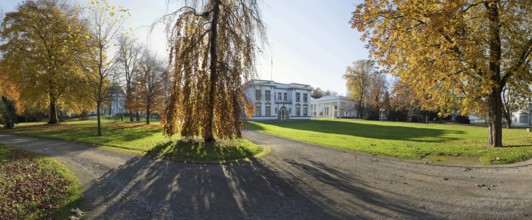 Autumn in the spa gardens Panorama Bad Oeynhausen Germany