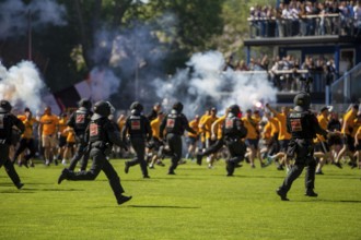 Football 3rd division, 2024/25 season, matchday 37: Waldhof Mannheim v Dynamo Dresden***Pure