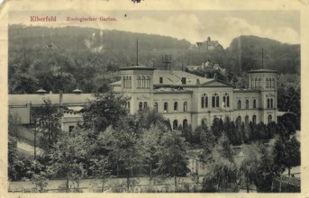 Historical postcard, picture postcard, Elberfeld Zoological Garden, today Wuppertal, North