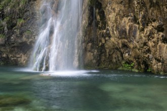 Waterfall, Plitvice Lakes National Park, Plitvicka Jezera, Lika-Senj, Croatia, Europe