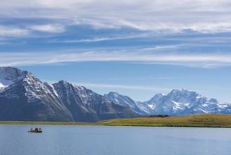 Bettmersee, mountain lake, alpine lake, summer, tourism, Bettmeralp, Aletsch Arena, Valais,