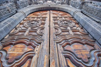 Scenic old churches in Zocalo, Mexico City