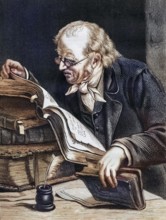 Bathold George Niebuhr, 1776-1831, German historian, digitally restored reproduction from a 19th