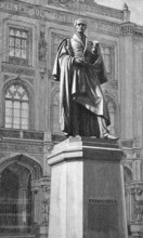 The monument of Fraunhofer in Munich, Germany, in 1887, Joseph Fraunhofer, Knight of Fraunhofer