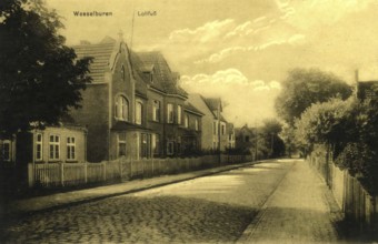 Historical postcard, picture postcard, Wesselburen, Schleswig-Holstein, Germany, digitally enhanced