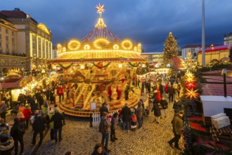 The Dresden Striezelmarkt is a Christmas market in Dresden. It has been held in Advent since 1434,