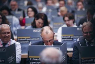 Friedrich Merz, party chairman of the CDU, photographed at the CDU Germany 2024 party conference in