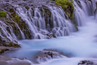 Bruarfoss, blue water, waterfall, Iceland, Europe