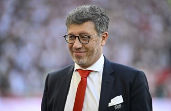President Claus Vogt VfB Stuttgart, Portrait, smiles, MHPArena, MHP Arena Stuttgart,
