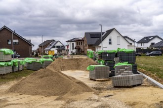 The resettlement site of the 5 villages from the Garzweiler II opencast lignite mining area,