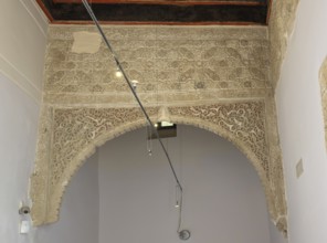 Moorish arch in the Palacio de Mondragon, Ronda City Museum, Malaga, Spain, Europe