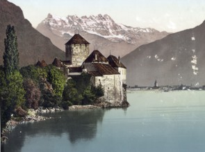Chillon Castle (French: Château de Chillon (?i'j?~) is a medieval moated castle in the Swiss canton