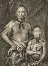 Tomo Chachi Mico or King of Yamacran, and Tooanahowi His Brother, Historical, digitally restored