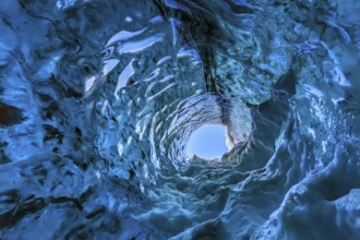 Glacier cave, ice cave, Vatnajökull, Iceland, Europe