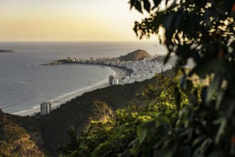 View from Sugarloaf Mountain to Copacabana in Rio de Janeiro. 21.07.2024. Photographed on behalf of