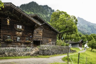 Mountain farming village, Gerstruben, Dietersbachtal, near Oberstdorf, Allgäu Alps, Allgäu,