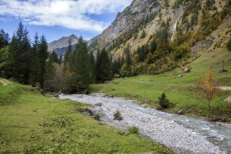 Oybach, Oytal, Allgäu Alps, near Oberstdorf, Oberallgäu, Allgäu, Bavaria, Germany, Europe