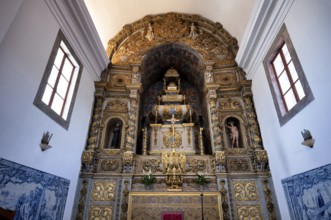 Interior view church, Igreja de São Francisco, choir, altar, azulejos, tiles, tile decoration,
