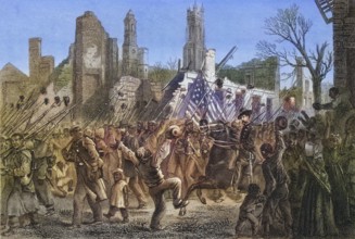 Entry of the 55th Massachusetts Coloured Regiment into Charleston, West Virginia, 21 February 1865,