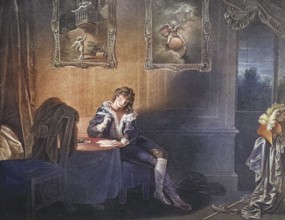 As you like it. Act II. Scene Vii. The seven ages of man. Third Age. From the Boydell Shakespeare