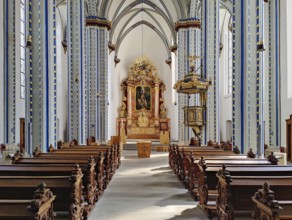 Nave of the Namen-Jesu-Kirche, Bonn, North Rhine-Westphalia, Germany, Europe