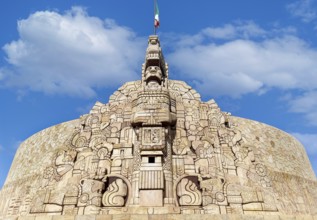 Merida, an iconic Homeland Monument (Monumento a la Patria) sculptured by Romulo Rozo, located at