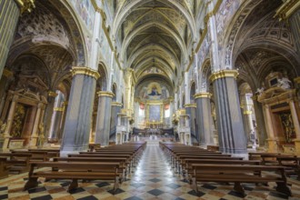 View of the main altar in the Cathedral of Santa Maria Assunta, Cremona, Province of Cremona,