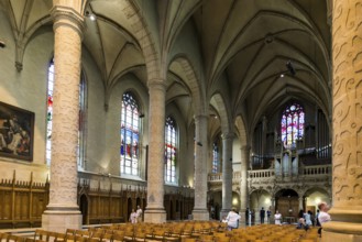 Interior view, Notre-Dame de Luxembourg Cathedral, Luxembourg City, Luxembourg, Luxembourg, Europe