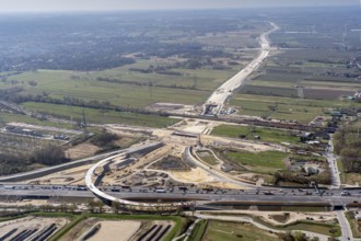 Motorway construction site A26, motorway junction, Süderelbe, road construction, motorway, A7, A26,