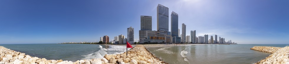 Skyline, New Town, Cartagena, Colombia, South America