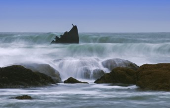 Shipwreck off the coast of Namibia