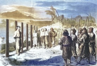 Execution of the assassins of Prince Michael III Mihailo Obrenovic, Serbian Prince, murdered 10