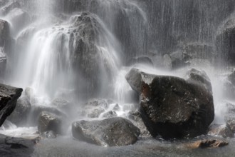 Waterfall, water, stones, flowing, fresh, freshness, climate, clean, pure, clear, environment,