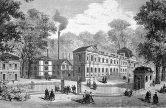 New buildings of the imperial porcelain manufactory in Sevres, Manufacture royale de porcelaine de