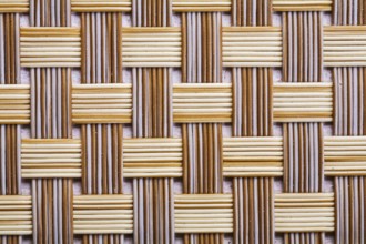 Plastic wicker woven texture background very close up