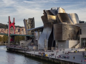Guggenheim Museum Bilbao, 20th century, designed by Frank O. Gehry, Bilbao, Basque Country, Spain,