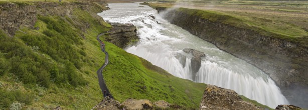 The Gullfoss waterfall, Golden Circle, southern Iceland